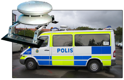 Pointguards magnetfästen på Kockum Sonics alarmhögtalare