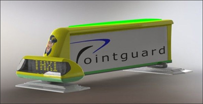 Pointguard levererar unik takskylt till Taxi Göteborg